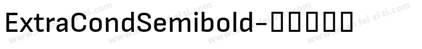 ExtraCondSemibold字体转换