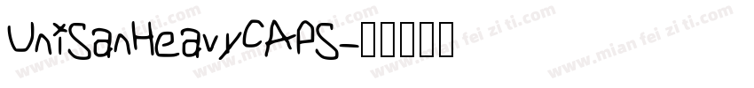 UniSanHeavyCAPS字体转换