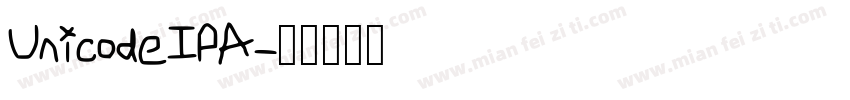 UnicodeIPA字体转换