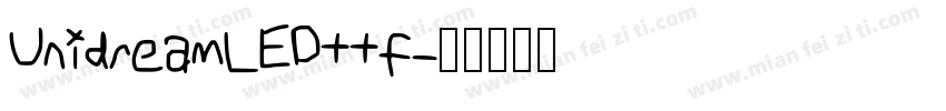 UnidreamLEDttf字体转换