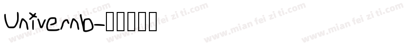 Univernb字体转换