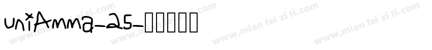 uniAmma-25字体转换