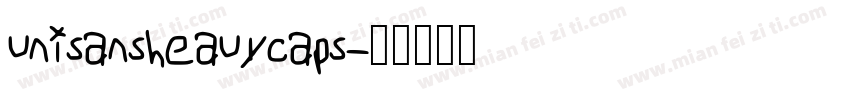 unisansheauycaps字体转换