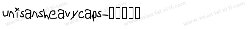 unisansheavycaps字体转换