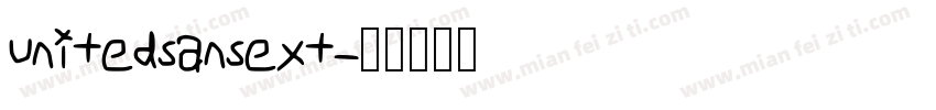 unitedsansext字体转换