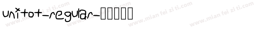 unitot-regular字体转换