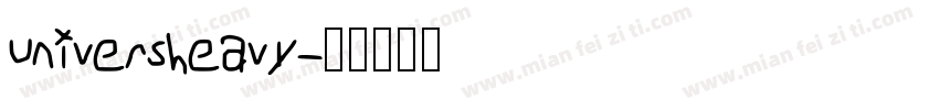 universheavy字体转换