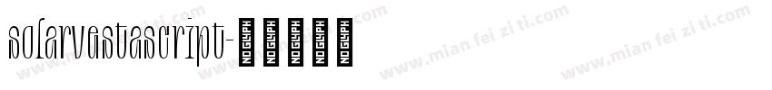 solarvestascript字体转换