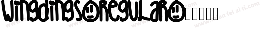 wingdings-regular字体转换