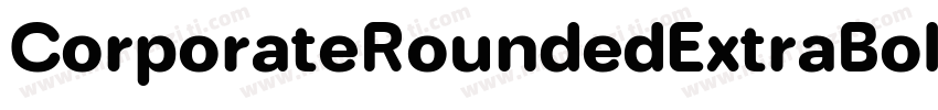 CorporateRoundedExtraBoldRegularSWF字体转换