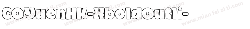 COYuenHK-XboldOutli字体转换