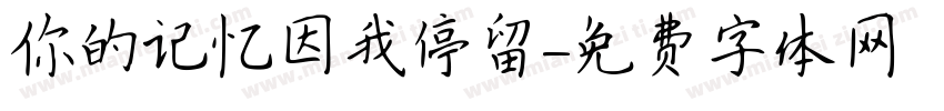 你的记忆因我停留字体转换