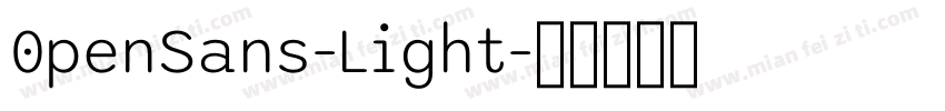 0penSans-Light字体转换