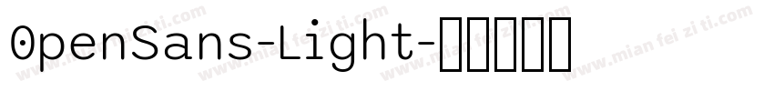 0penSans-Light字体转换