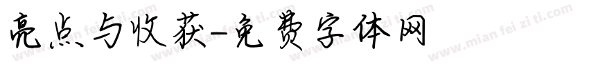 亮点与收获字体转换