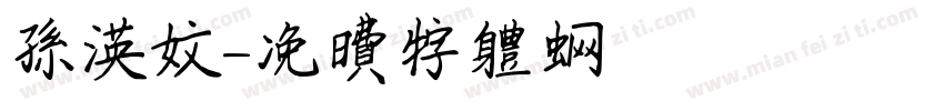 孙英文字体转换