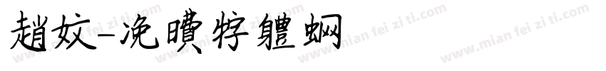 赵文字体转换