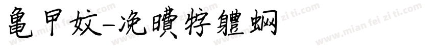 龟甲文字体转换