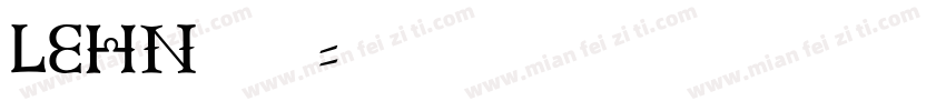 LEHN106字体转换