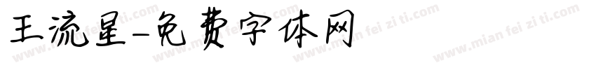 王流星字体转换