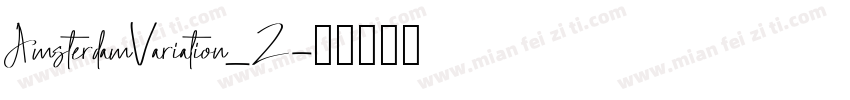 AmsterdamVariation_2字体转换