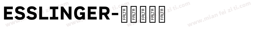ESSLINGER字体转换