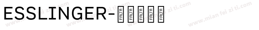 ESSLINGER字体转换