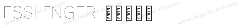 ESSLINGER字体转换