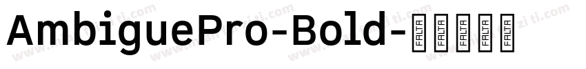 AmbiguePro-Bold字体转换