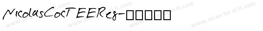 NicolasCocTEEReg字体转换