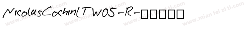NicolasCochinLTW05-R字体转换