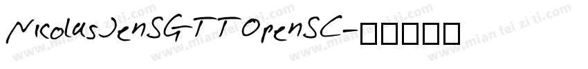 NicolasJenSGTTOpenSC字体转换