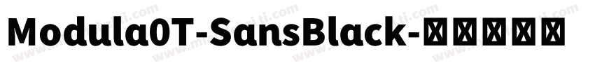 Modula0T-SansBlack字体转换