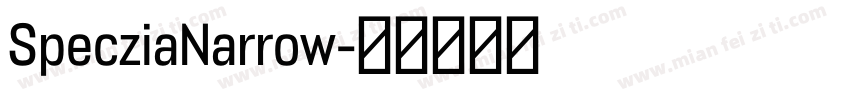SpecziaNarrow字体转换