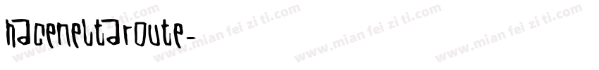 HacenEltaroute字体转换