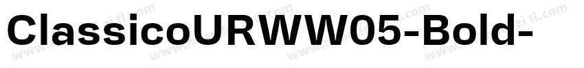 ClassicoURWW05-Bold字体转换