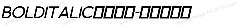 BOLDITALIC字体下载字体转换
