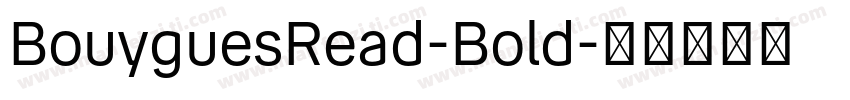 BouyguesRead-Bold字体转换