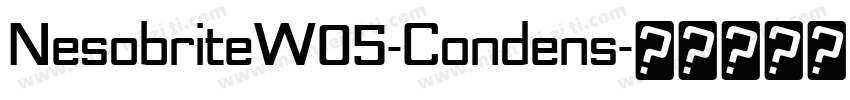 NesobriteW05-Condens字体转换