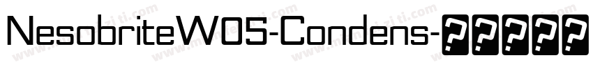 NesobriteW05-Condens字体转换
