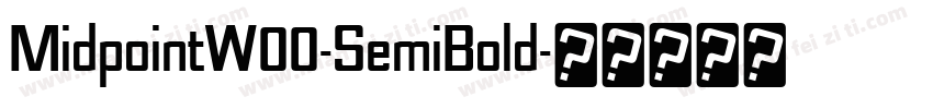 MidpointW00-SemiBold字体转换