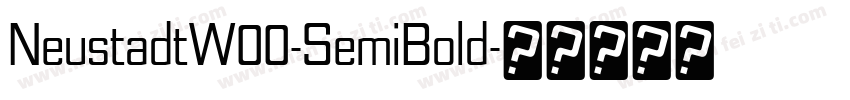 NeustadtW00-SemiBold字体转换