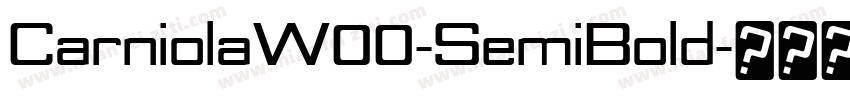 CarniolaW00-SemiBold字体转换