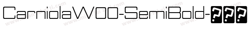 CarniolaW00-SemiBold字体转换