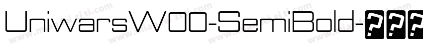 UniwarsW00-SemiBold字体转换