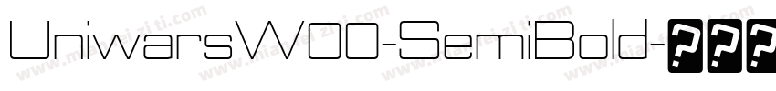 UniwarsW00-SemiBold字体转换