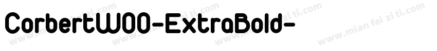 CorbertW00-ExtraBold字体转换