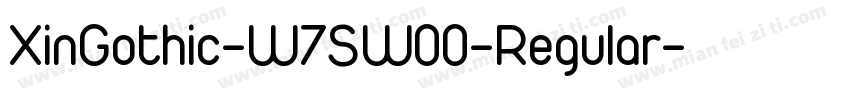 XinGothic-W7SW00-Regular字体转换