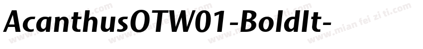 AcanthusOTW01-BoldIt字体转换