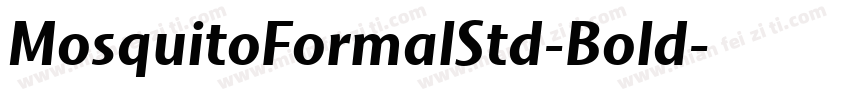 MosquitoFormalStd-Bold字体转换